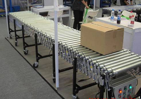 伸縮輥筒輸送機(jī)運(yùn)行圖,m.xiaohandou.cn